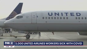 United flights canceled as 3,000 employees out sick with COVID-19