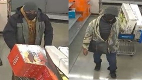 Police seek suspects who started store fires as distraction to steal electronics