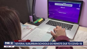 Suburban Chicago schools switch to remote learning due to COVID-19