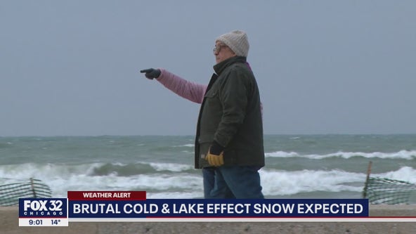Brutal cold, lake effect snow expected across parts of Chicagoland area