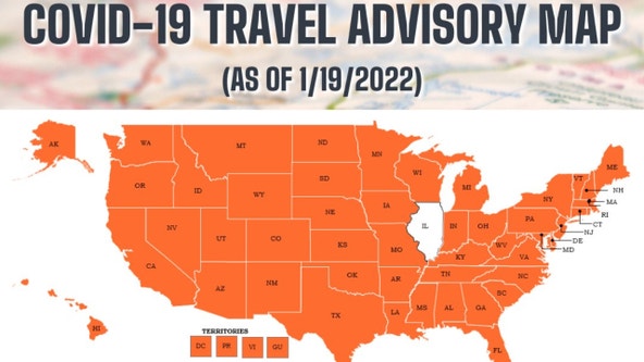 Every US state, territory listed on Chicago's COVID-19 Travel Advisory for 3rd straight week