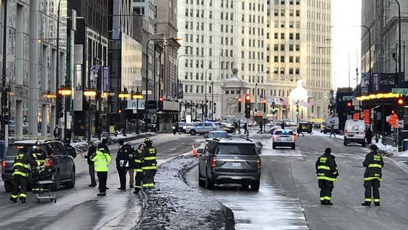 Suspicious package found in the Loop; K9s, police robot brought in to investigate