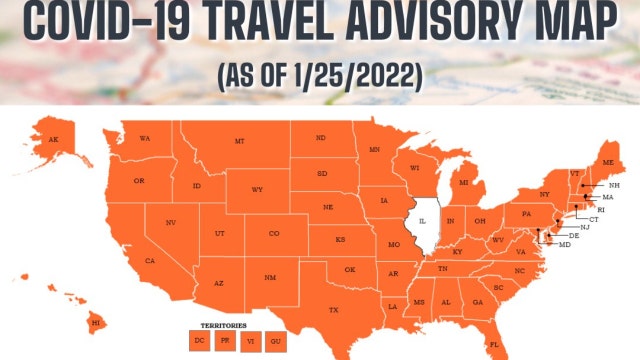 Chicago Covid-19 Travel Advisory: Every state, territory on list for 4th consecutive week