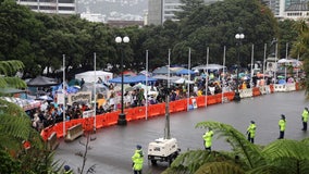 New Zealand authorities blare Barry Manilow and 'Macarena' in attempt to disperse vaccine protesters