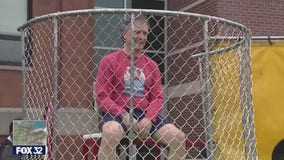 Cook County sheriff, Chicago Alderman brave dunk tank at Mount Carmel High School