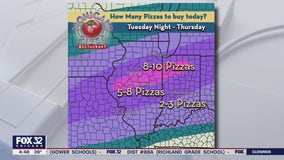 Illinois pizza chain creates pizza map so you know how much pie you'll need for the snowstorm