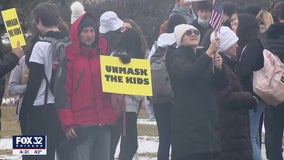 Stevenson High School students, parents protest mask mandate