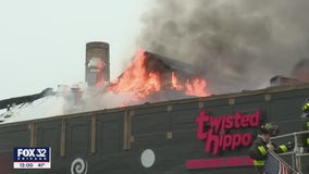 Chicago's Twisted Hippo to be demolished, apartments can be saved, but cause of fire still unknown