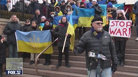 Chicago's Ukrainian community rallies against Russia's war with their homeland