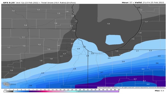 More sticking snow headed to Chicago