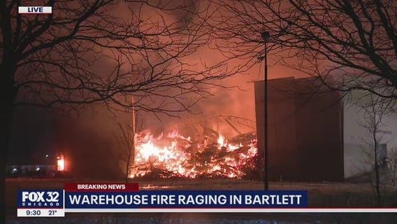 Bartlett warehouse fire: Crews 'Blown off their feet' when racks collapsed