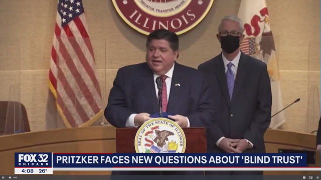 Illinois Gov. Pritzker under fire for his 'blind trust' investment with state government