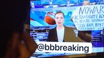 Woman disrupts Russian TV newscast to protest Ukraine invasion, urges viewers 'Don't believe the propaganda!'