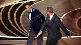 Will Smith slaps Chris Rock during Academy Awards Oscars after joke about Jada Pinkett Smith's baldness