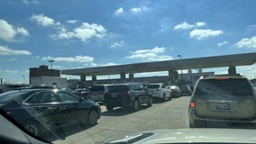 Pics show long lines at Chicago area gas stations