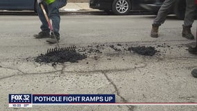 Potholes popping up across Chicago; crews have responded to 9,800 so far this year