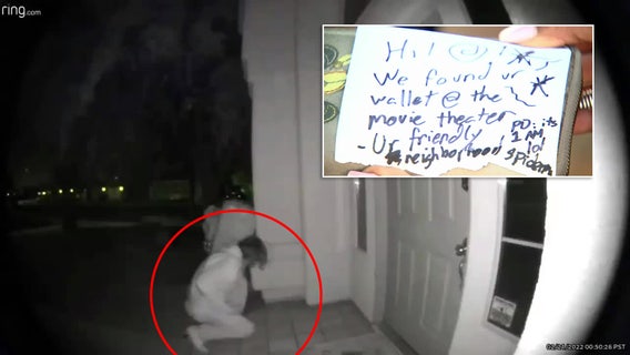 'There are good kids out there': Camera captures mysterious teen returning lost wallet