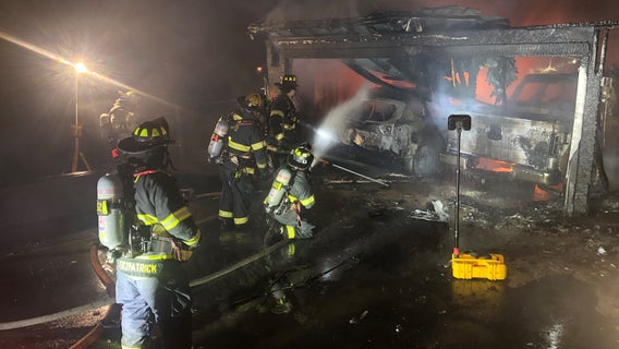 Woodridge garage fire deemed 'suspicious,' police investigating