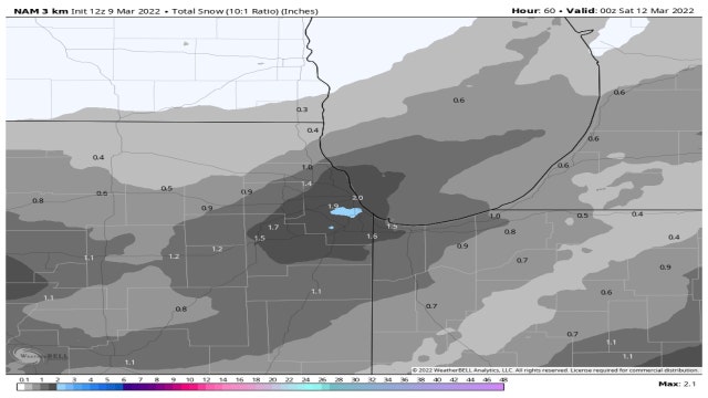 Fine-tuning Friday's forecast for snow in Chicago