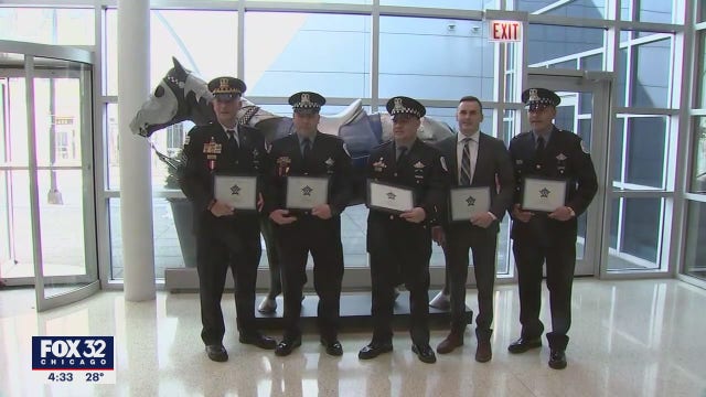 Chicago police officer honored for saving the life of Ella French’s partner