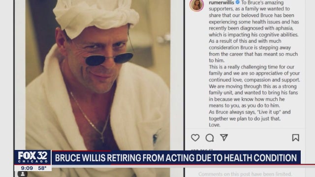 Bruce Willis 'stepping away' from acting as he battles aphasia