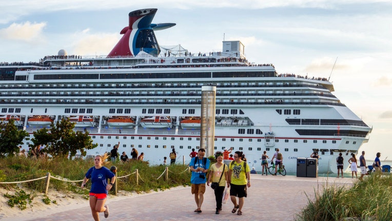 Cruise ship at dock