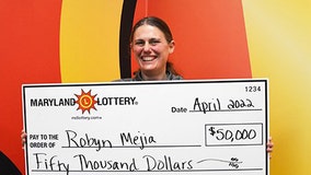 Maryland teacher wins $50K off lottery ticket husband bought to lift her spirits