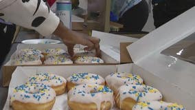 Lockport High School students raise money for Ukraine by selling flowers, donuts