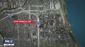 Two Chicago police officers, 3 others hospitalized after crash on Dan Ryan Expressway