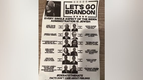 Antisemitic hate speech flyers found in Highland Park on Yom HaShoah