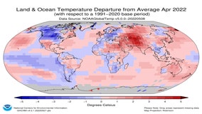 Earth had its 4th warmest April on record this year