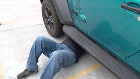 Evanston police use spray paint to mark catalytic converters to stop catalytic converter theft