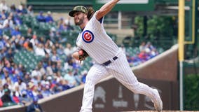 Cubs place LHP Wade Miley on 15-day IL with shoulder strain