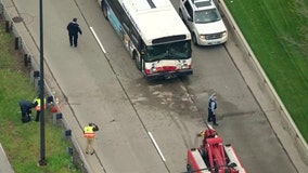 5 injured after CTA bus crashes on Lake Shore Drive near 47th, heavy delays expected