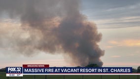 Fire damages vacant Pheasant Run resort in Chicago suburb of St. Charles