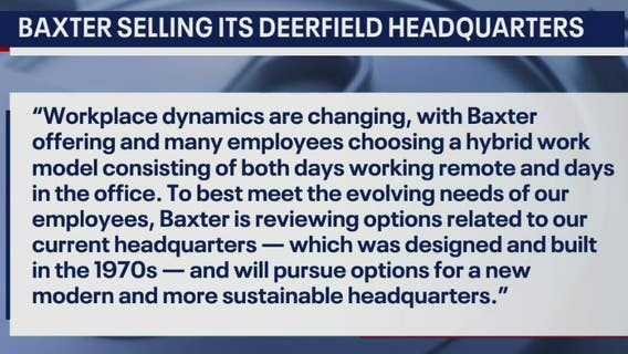 Baxter selling Deerfield headquarters, looking to downsize