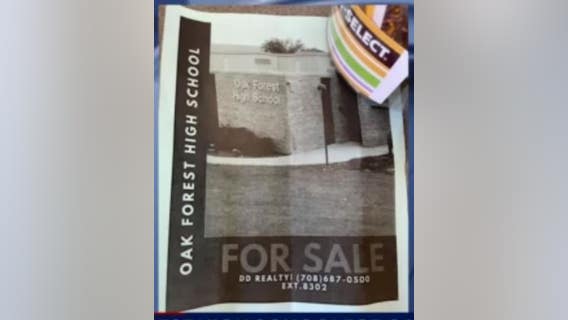 Oak Forest High School put up for sale as part of senior prank