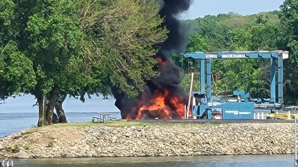 14 injured when boat explodes at marina in Seneca, Illinois