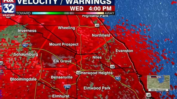 Tornado warning issued for Cook County
