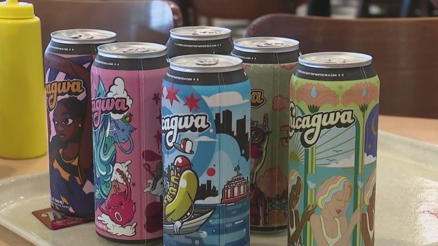 Chicago promotes water quality, city history with 'Chicagwa' canned tap water from Lake Michigan