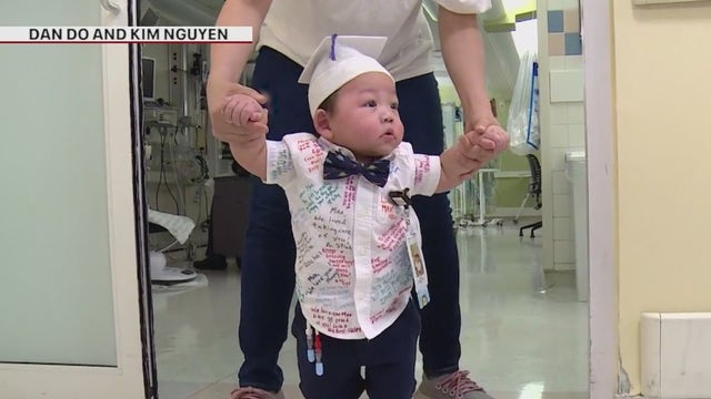 'Mayor' of NICU discharged from hospital after 11 months just in time to celebrate first birthday