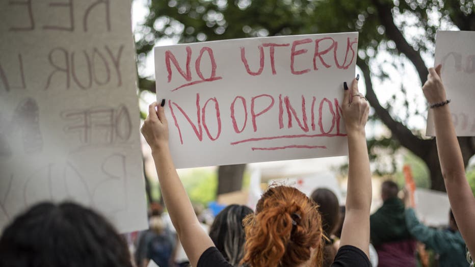 Demonstrators Attend Nationwide Protest In Support Of Abortion Rights