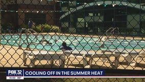 Elk Grove Village residents seek relief at the pool from sweltering temps