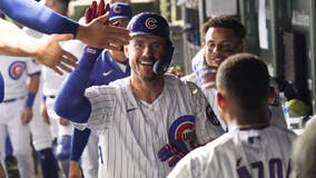 Wisdom homers in 8th inning, Cubs beat Brewers 8-7