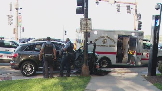 3 in custody after carjacking woman in Lincoln Park, crashing vehicle on Lake Shore Drive