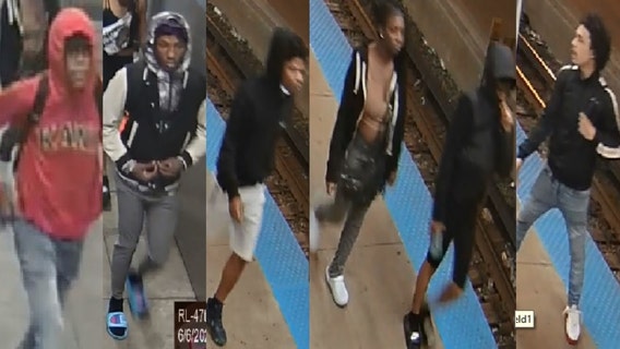 6 people wanted in beating, robbery at CTA Red Line station: police