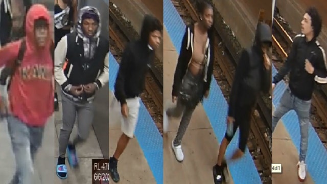 6 people wanted in beating, robbery at CTA Red Line station: police