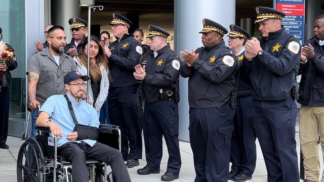 Chicago police officer released from U of C after being shot