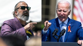 'Sit down': Father of Parkland shooting victim interrupts Biden during gun safety law ceremony