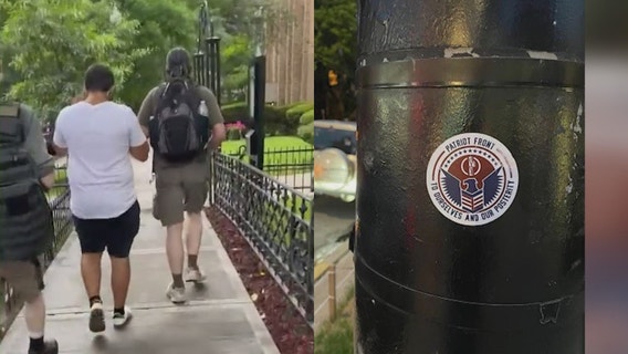 Lincoln Park residents chase away 3 men seen putting up white supremacist stickers